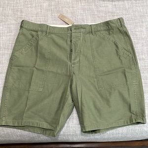 NWT 38 Green Wallace & Barnes Button Up Shorts
